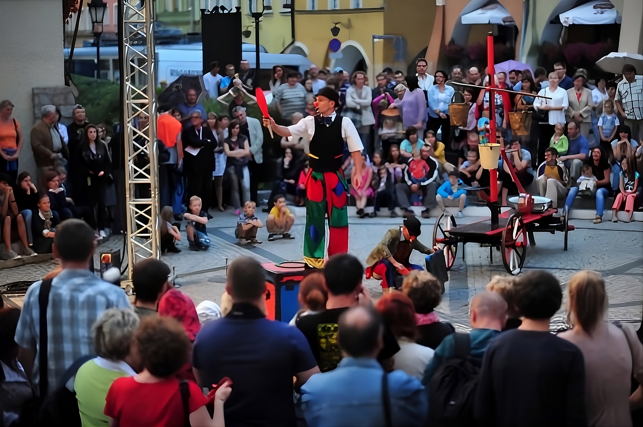 Pokaz cyrkowy ARTCIRCUS na evencie firmowym w Polsce